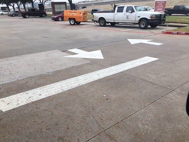 Parking Lot Stenciling Addison Texas